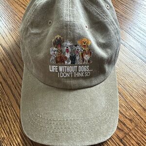 Khaki Dog-Themed Cap